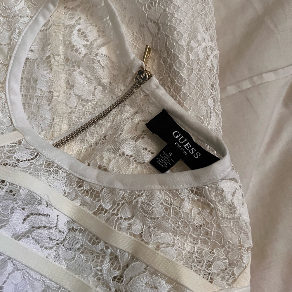 Guess Ivory Lace Dress